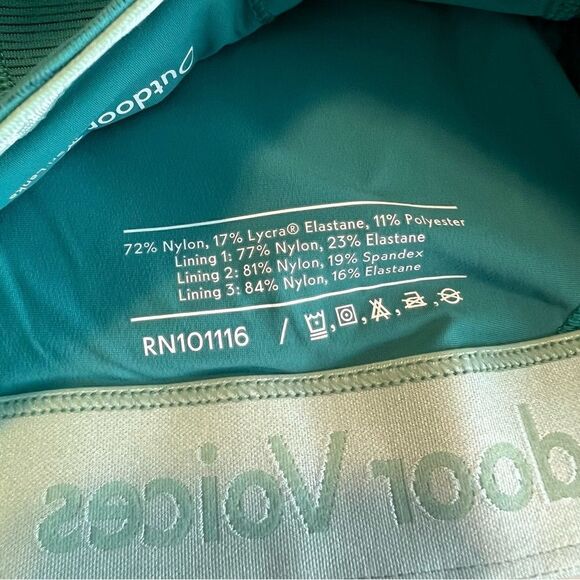 ✨ Outdoor Voices Doing Things Bra Succulent Jasper Green XXS NWT - Picture 8 of 10